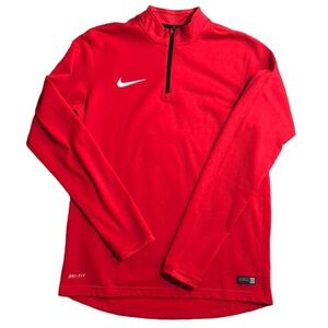 Nike Dri Fit red pullover Size Large